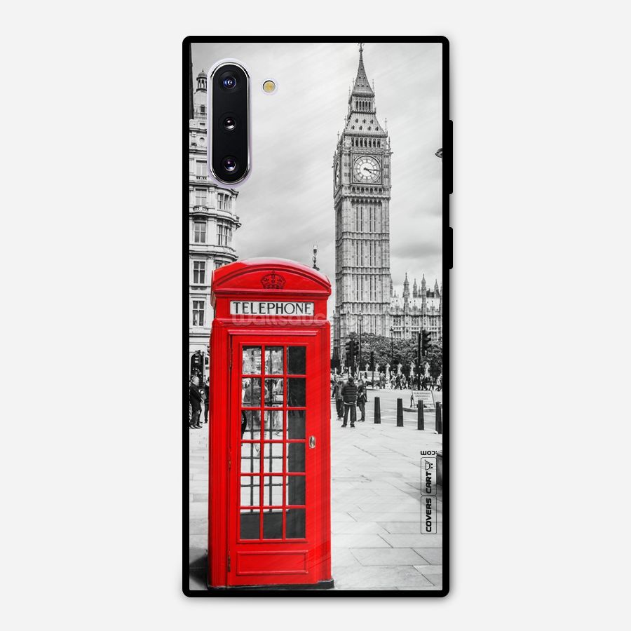 Telephone Booth Metal Back Case for Galaxy Note 10