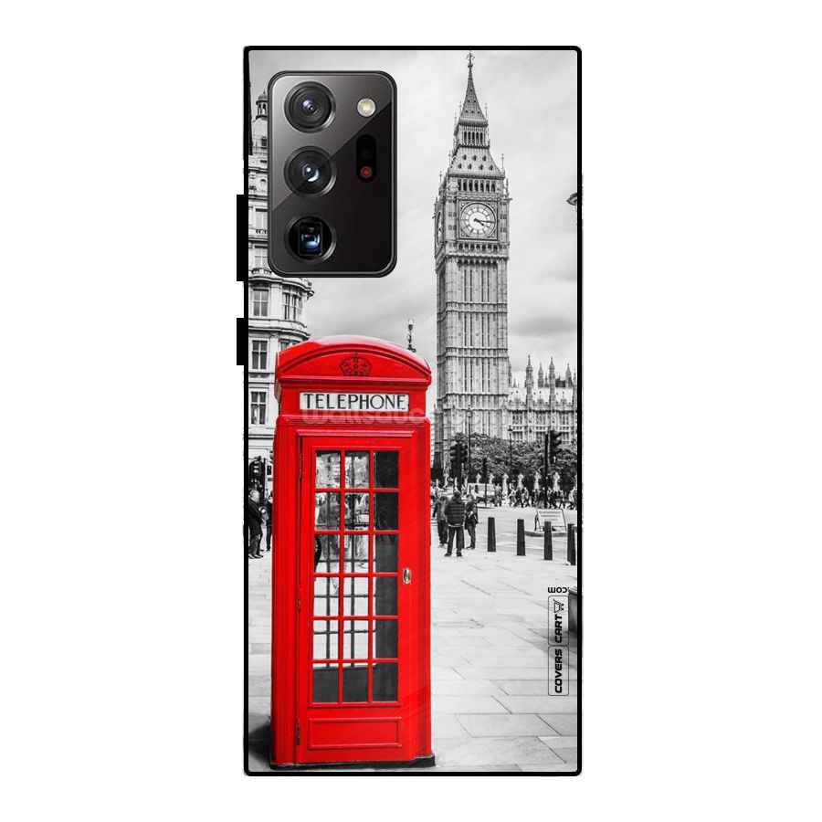Telephone Booth Metal Back Case for Galaxy Note 20 Ultra