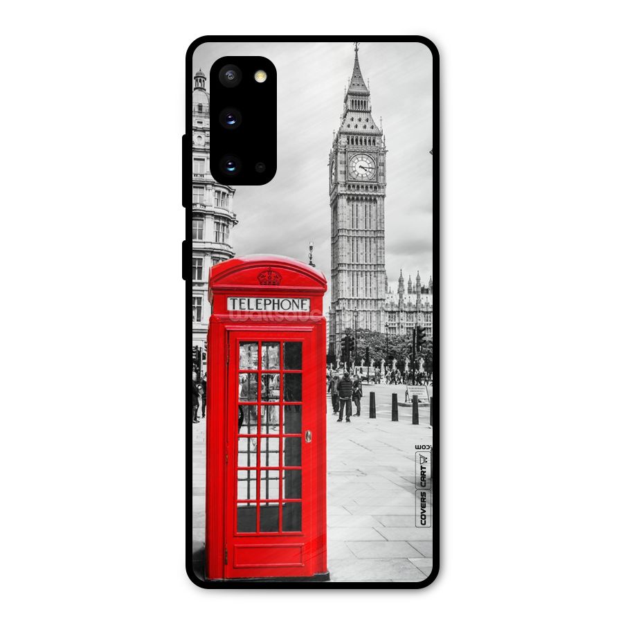 Telephone Booth Metal Back Case for Galaxy S20