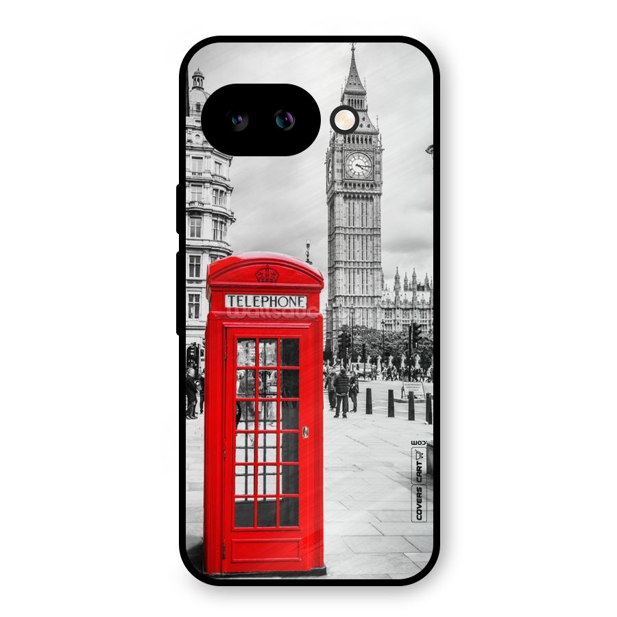 Telephone Booth Metal Back Case for Google Pixel 9a