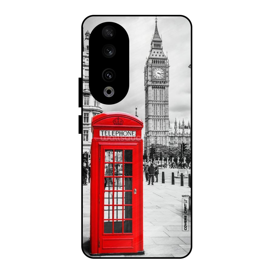 Telephone Booth Metal Back Case for Honor 90