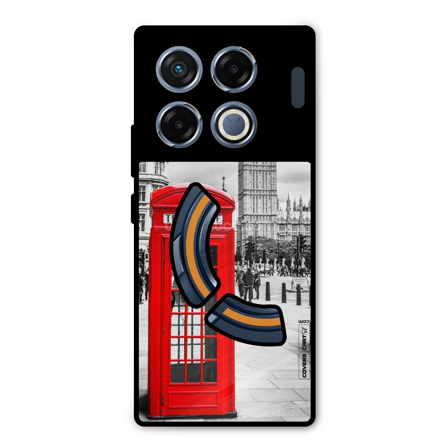 Telephone Booth Metal Back Case for Infinix GT 20 Pro