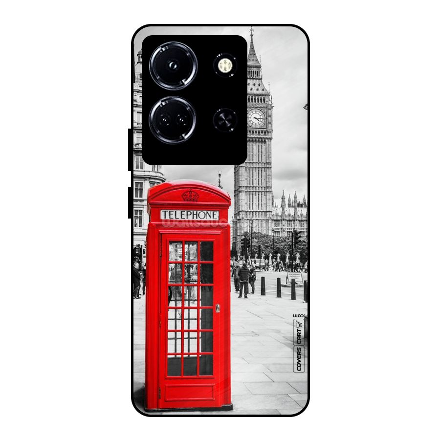 Telephone Booth Metal Back Case for Infinix Note 30 5G