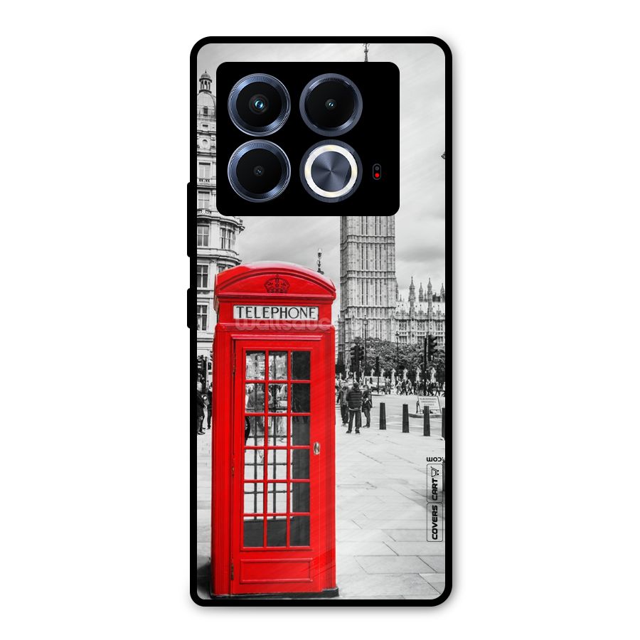 Telephone Booth Metal Back Case for Infinix Note 40 5G