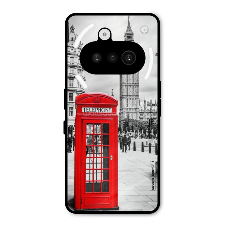 Telephone Booth Metal Back Case for Nothing Phone 3a
