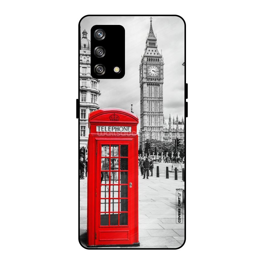 Telephone Booth Metal Back Case for Oppo F19