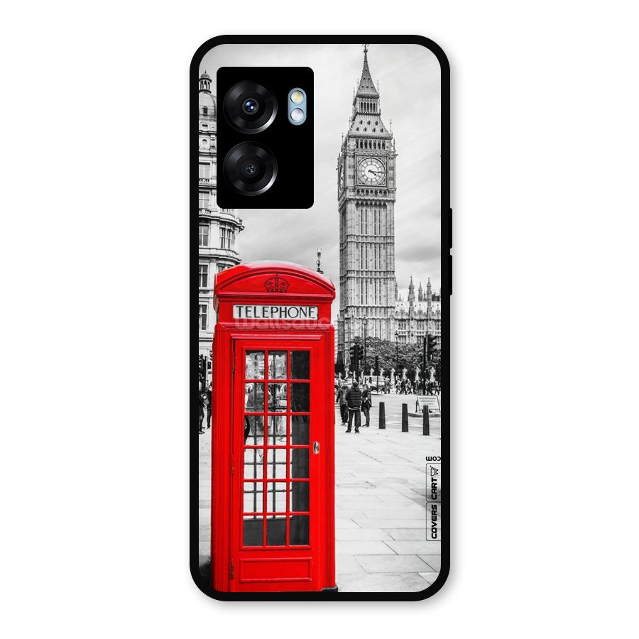 Telephone Booth Metal Back Case for Oppo K10 (5G)