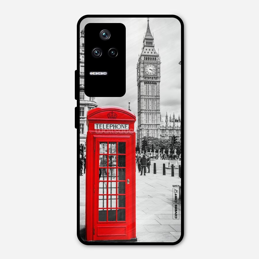 Telephone Booth Metal Back Case for Poco F4 5G