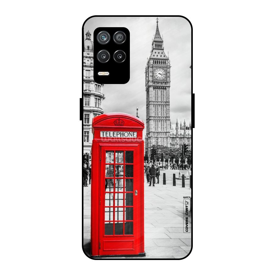 Telephone Booth Metal Back Case for Realme 8s 5G