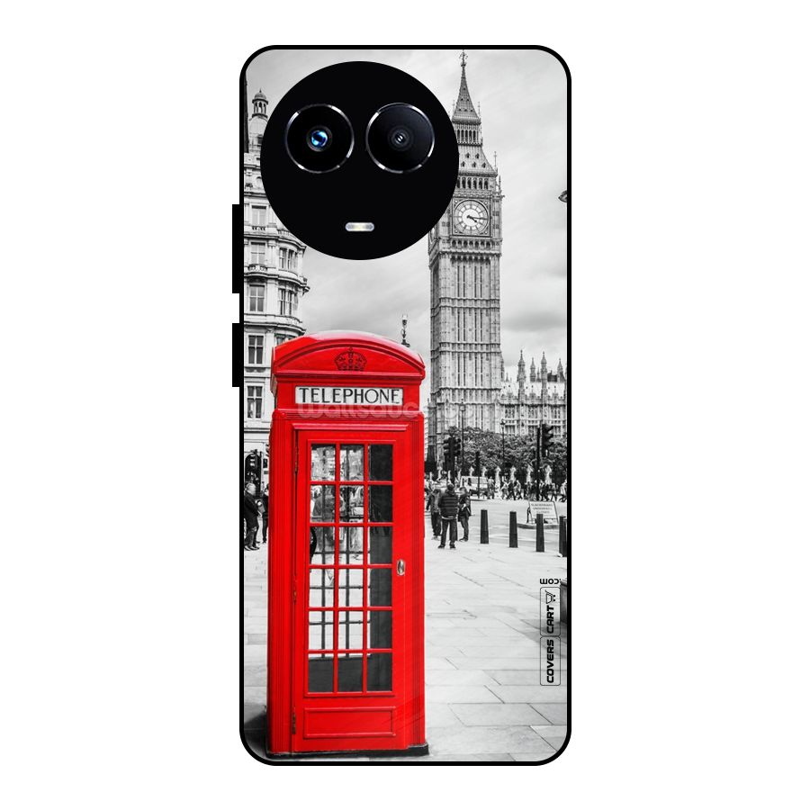 Telephone Booth Metal Back Case for Realme Narzo 60X