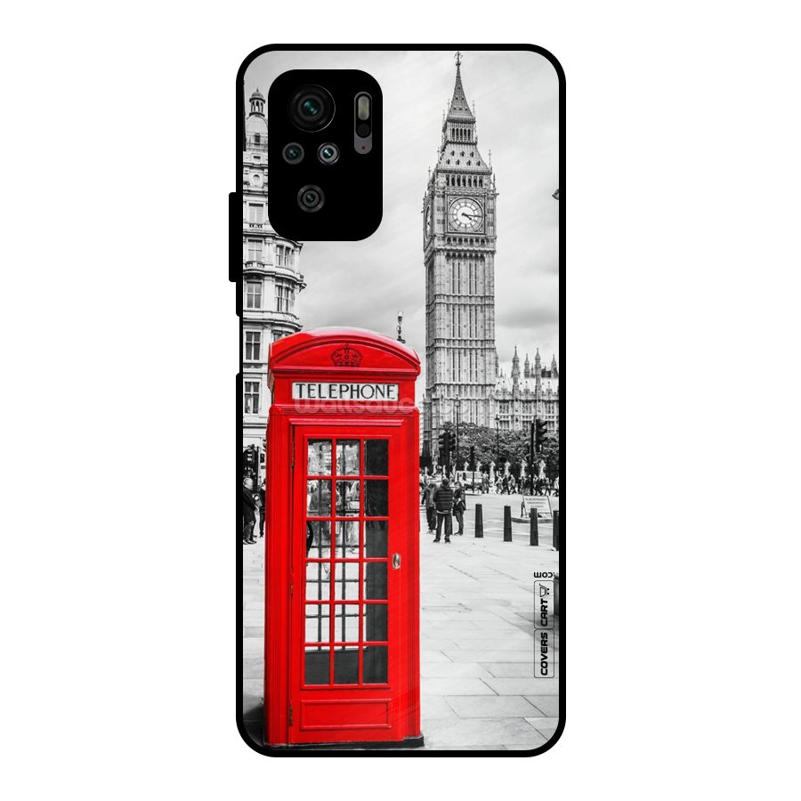 Telephone Booth Metal Back Case for Redmi Note 10S