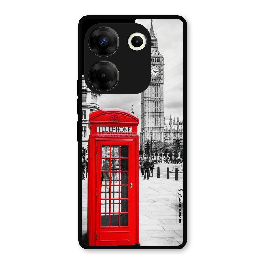 Telephone Booth Metal Back Case for Tecno Camon 20