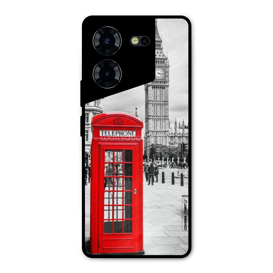 Telephone Booth Metal Back Case for Tecno Pova 5 Pro 5G