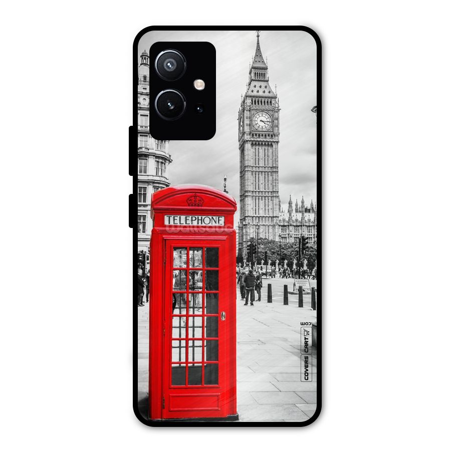 Telephone Booth Metal Back Case for Vivo T1 5G
