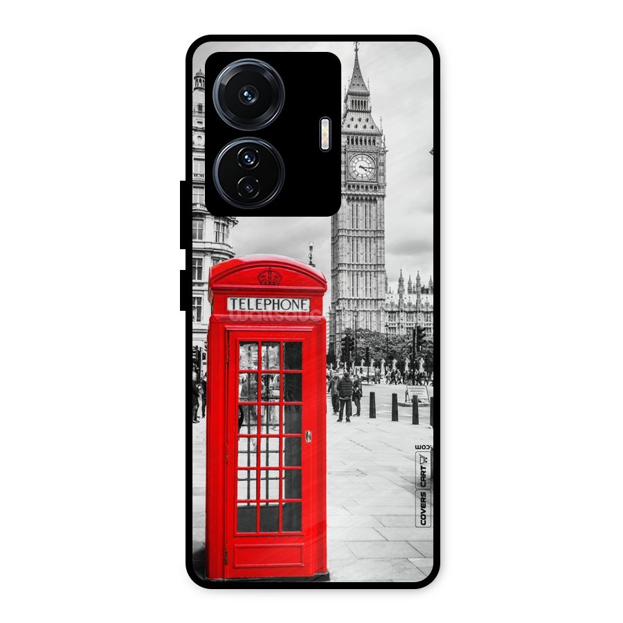 Telephone Booth Metal Back Case for Vivo T1 Pro