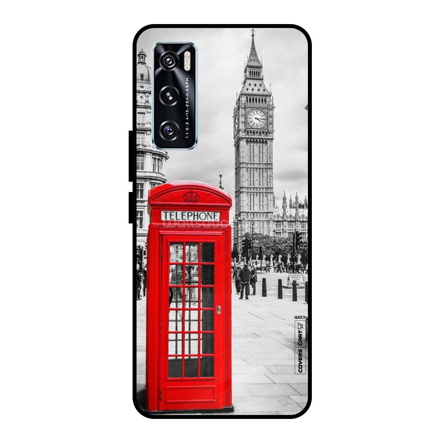 Telephone Booth Metal Back Case for Vivo V20 SE