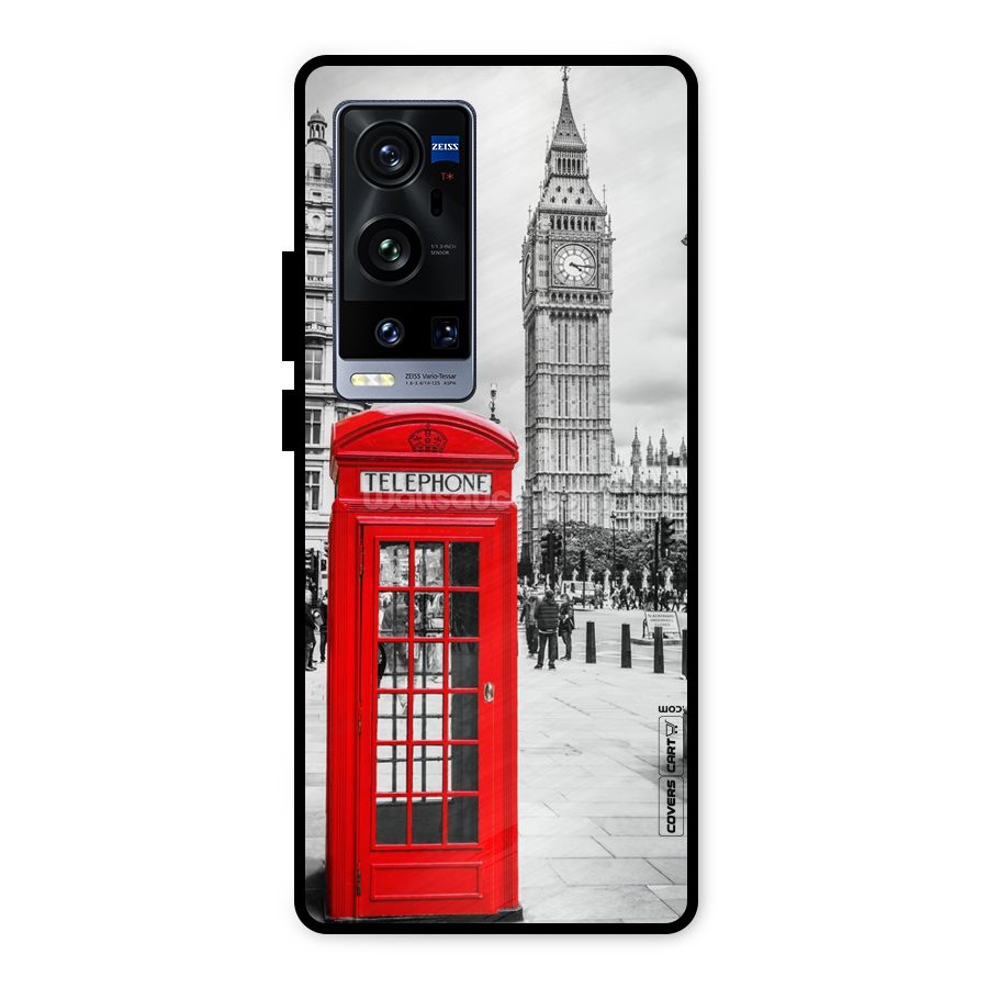 Telephone Booth Metal Back Case for Vivo X60 Pro Plus