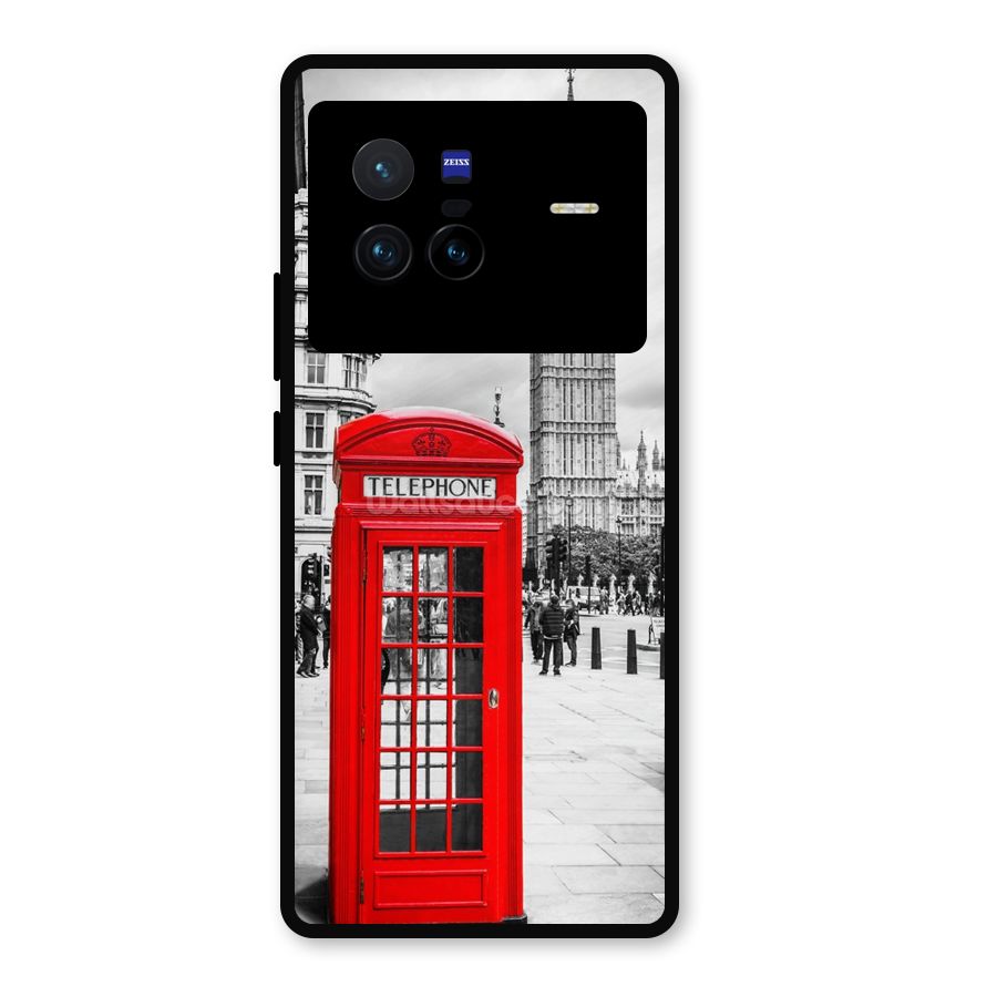 Telephone Booth Metal Back Case for Vivo X80
