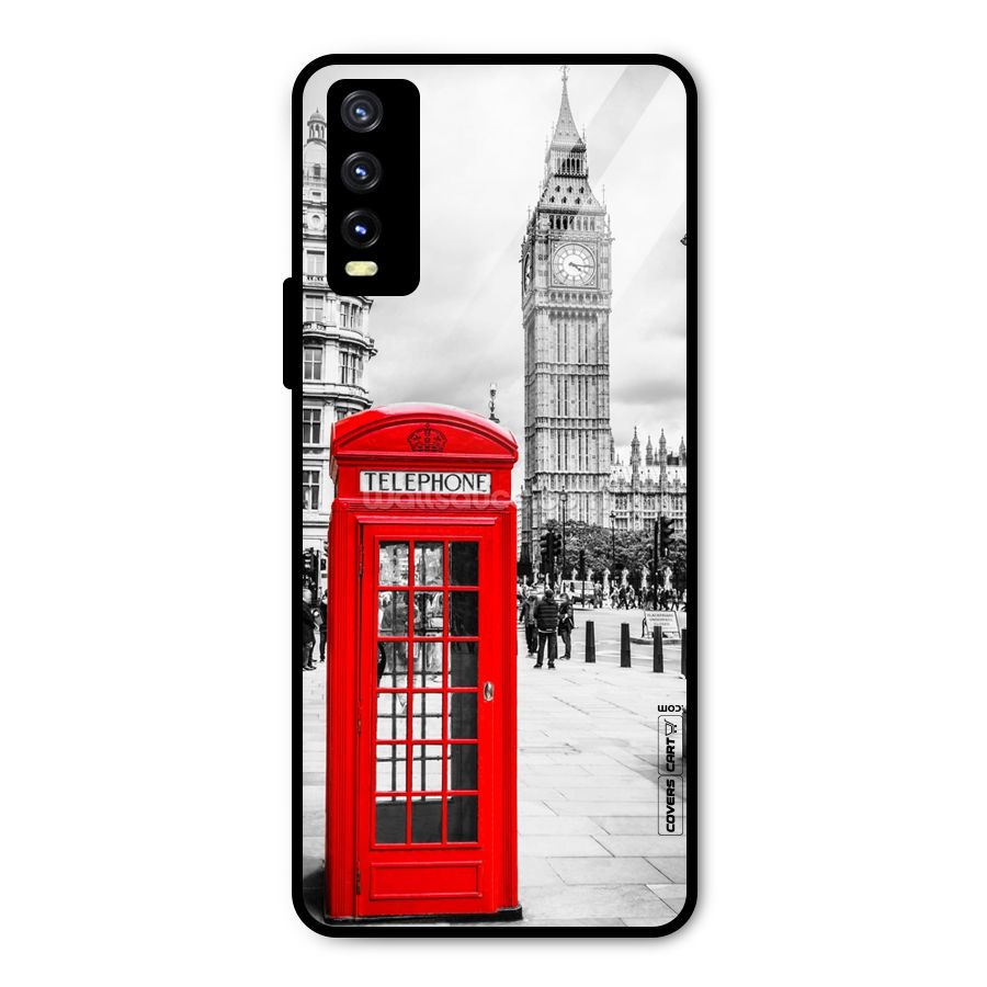 Telephone Booth Metal Back Case for Vivo Y20g