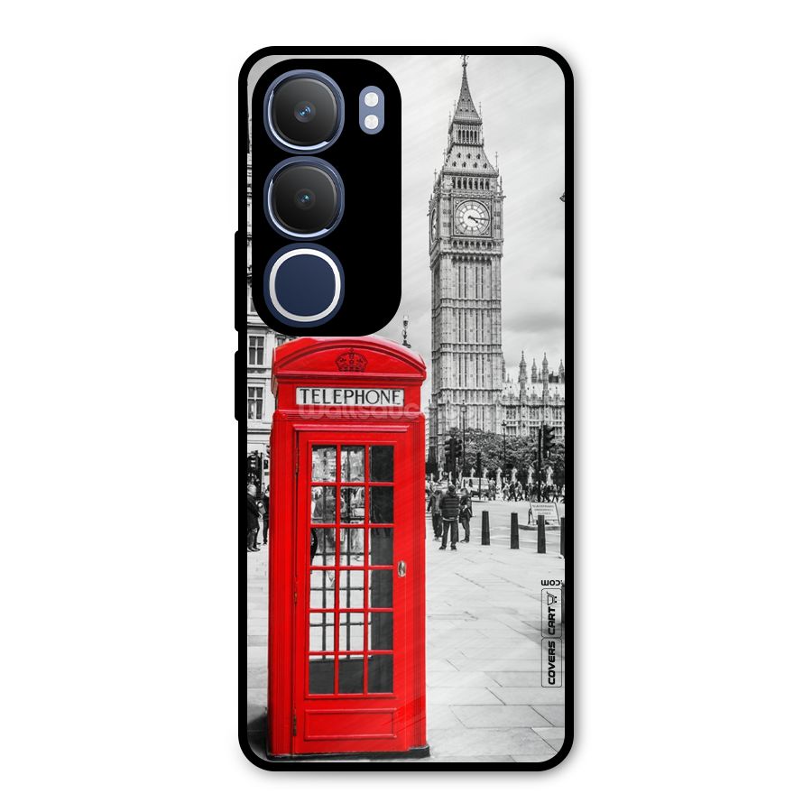 Telephone Booth Metal Back Case for Vivo Y29