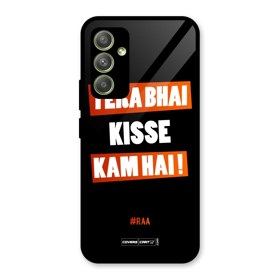 Tera Bhai Kisse Kam Hai Glass Back Case for Galaxy A54