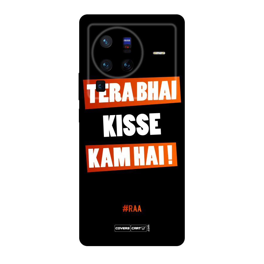Tera Bhai Kisse Kam Hai Original Polycarbonate Back Case for Vivo X80