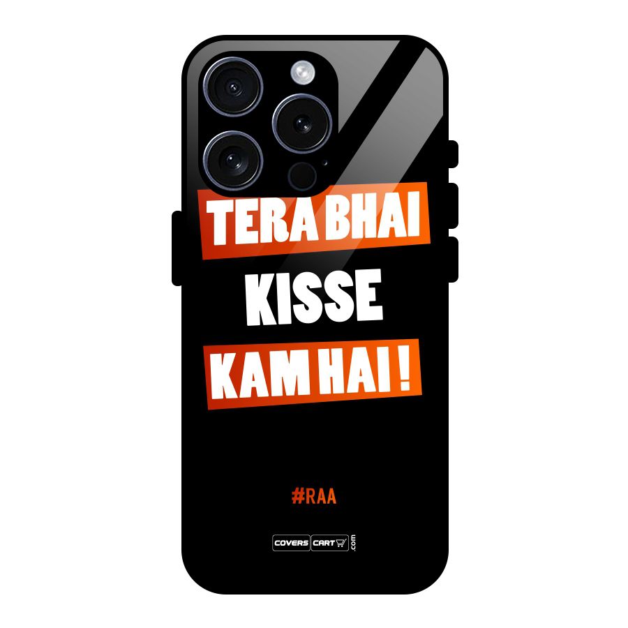 Tera Bhai Raftaar Glass Back Case for iPhone 15 Pro