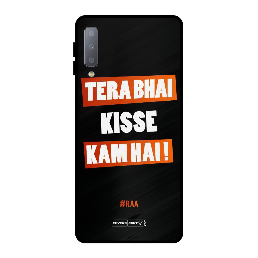 Tera Bhai Raftaar Metal Back Case for Galaxy A7 (2018)