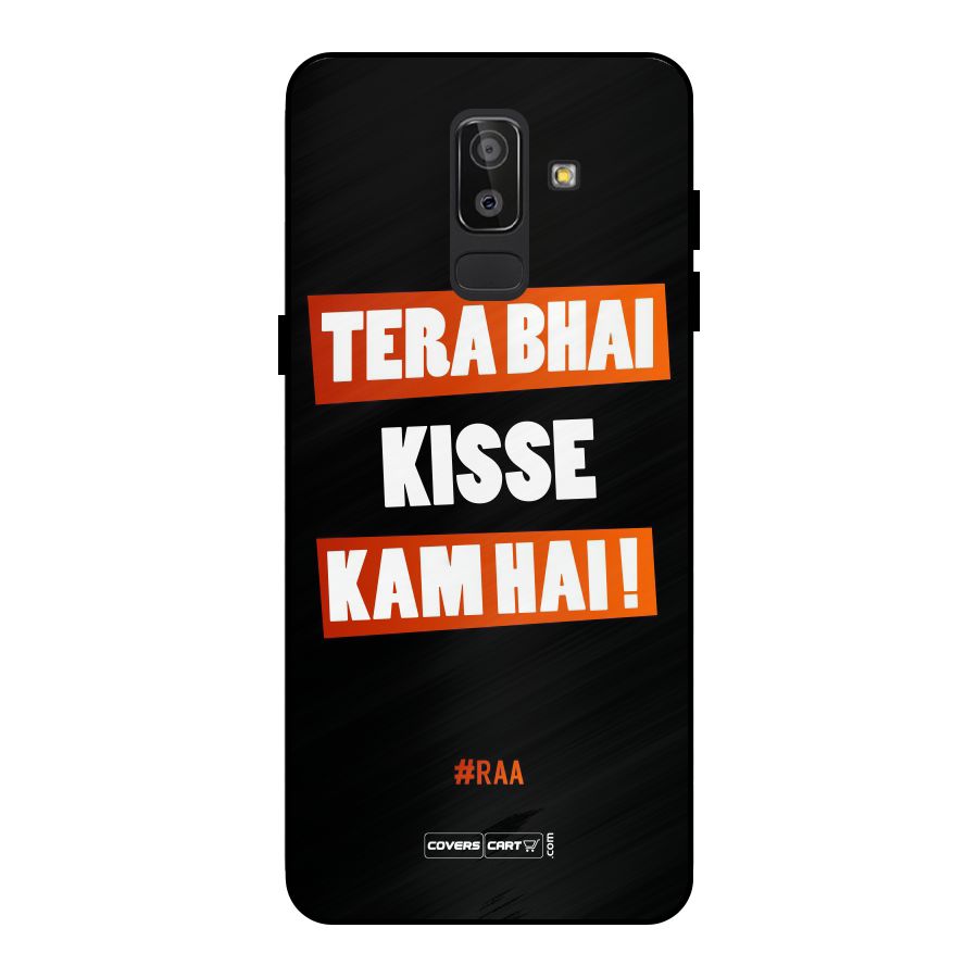 Tera Bhai Raftaar Metal Back Case for Galaxy J8