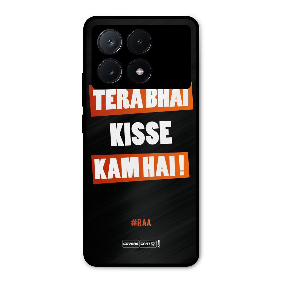 Tera Bhai Raftaar Metal Back Case for Poco X6 Pro