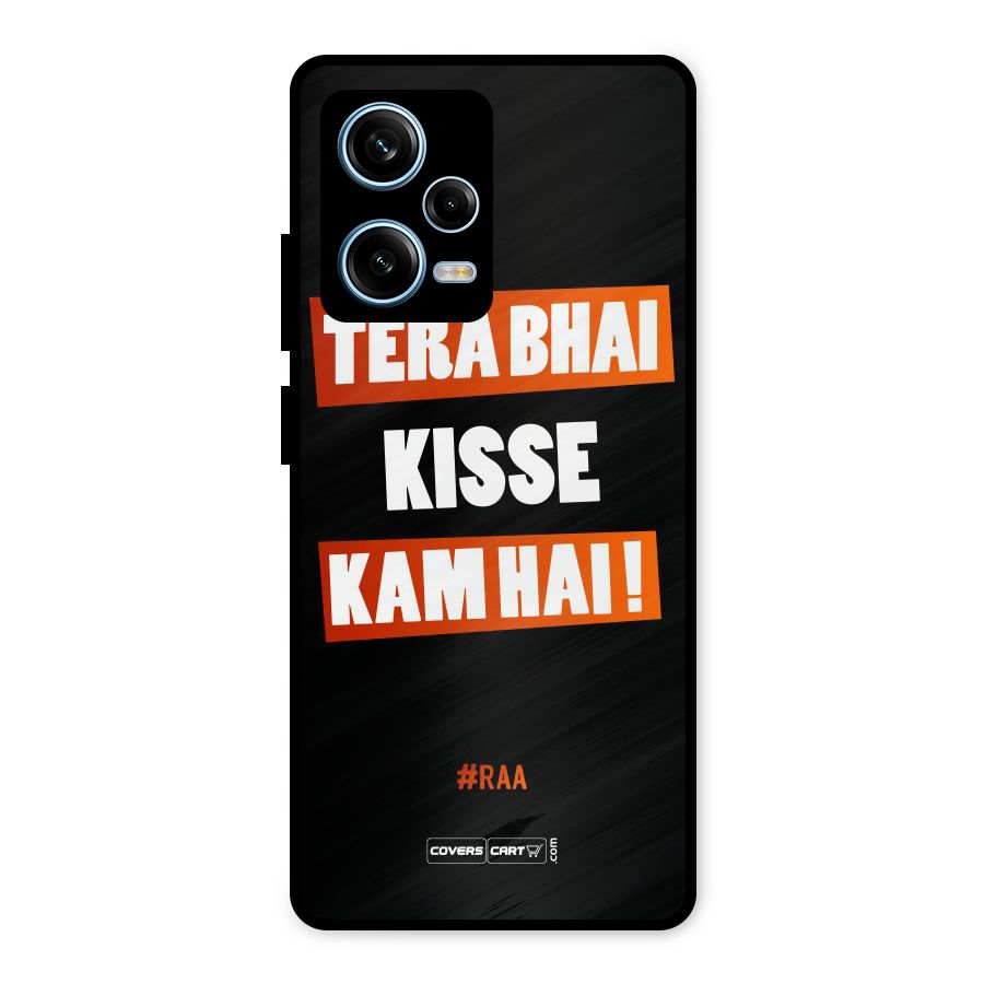 Tera Bhai Raftaar Metal Back Case for Redmi Note 12 Pro