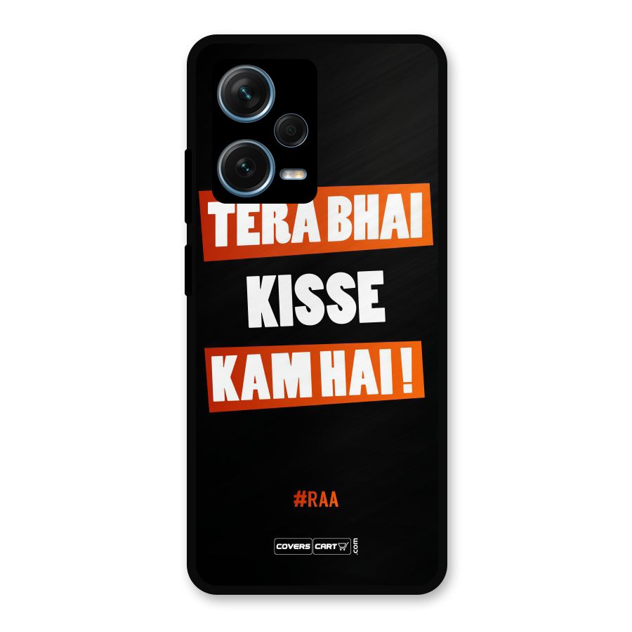 Tera Bhai Raftaar Metal Back Case for Redmi Note 12 Pro Plus 5G