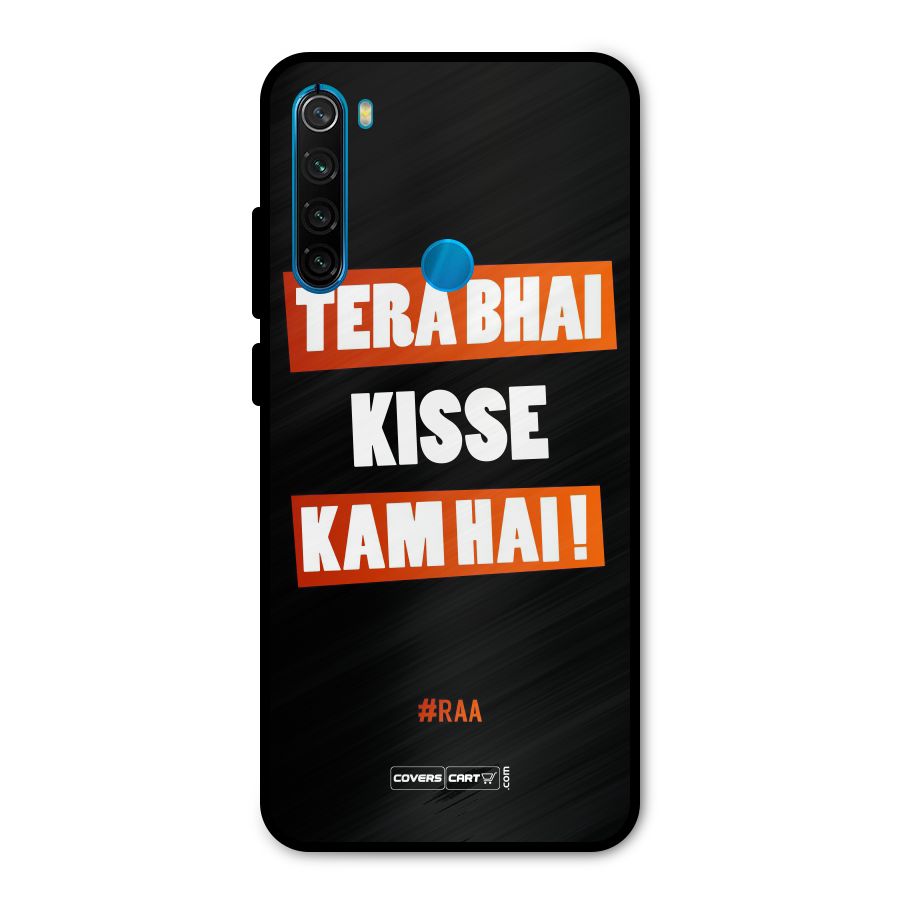 Tera Bhai Raftaar Metal Back Case for Redmi Note 8
