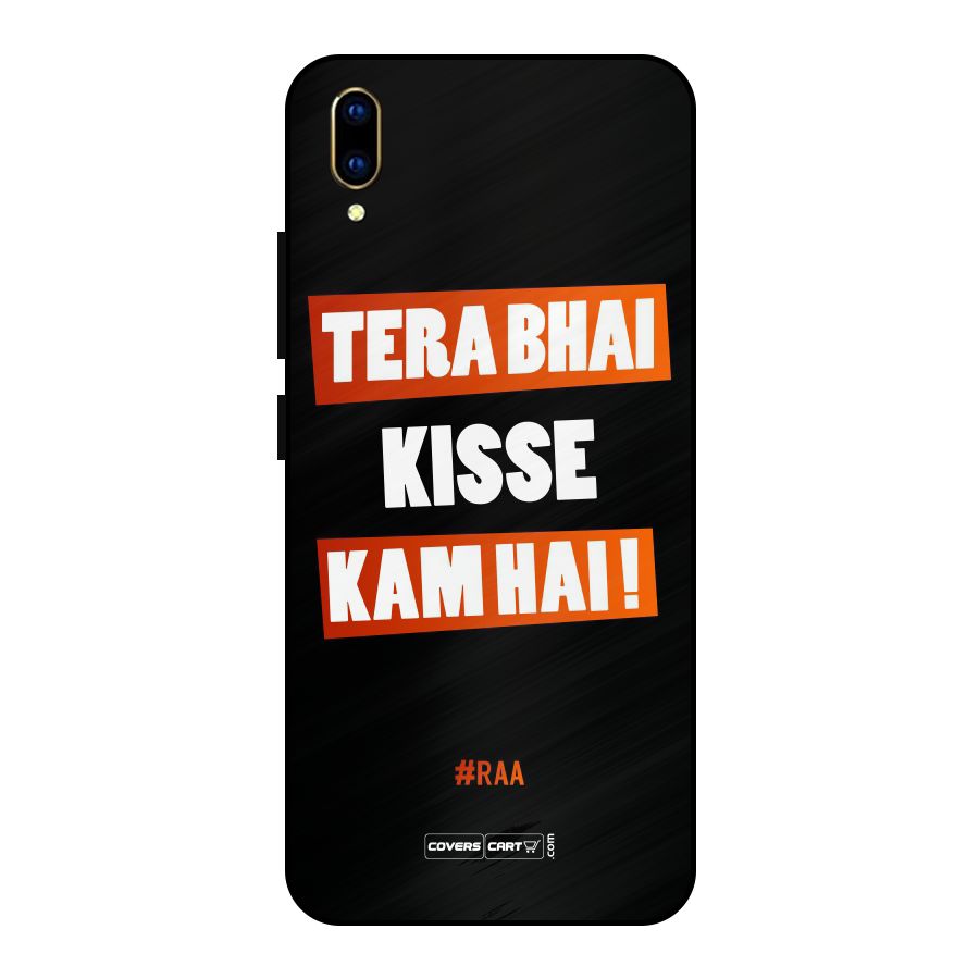 Tera Bhai Raftaar Metal Back Case for Vivo V11 Pro