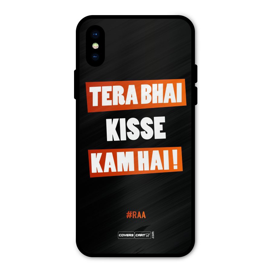 Tera Bhai Raftaar Metal Back Case for iPhone X
