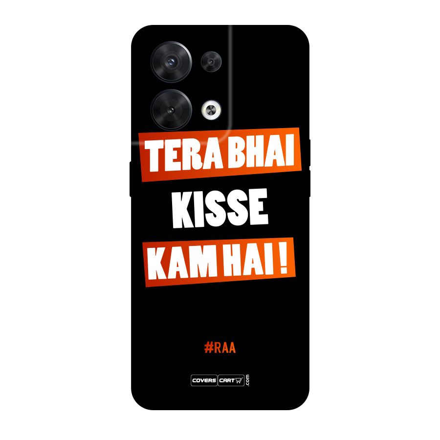Tera Bhai Raftaar Original Polycarbonate Back Case for Oppo Reno8 5G