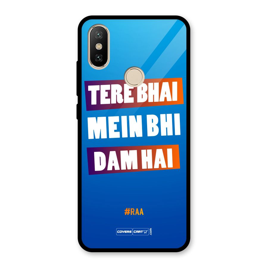 Tere Bhai Me Bhi Dam Hai Glass Back Case for Redmi A2
