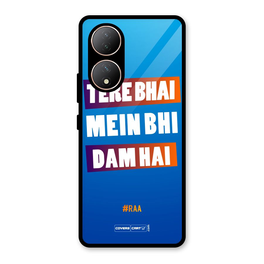 Tere Bhai Me Bhi Dam Hai Glass Back Case for Vivo Y100A