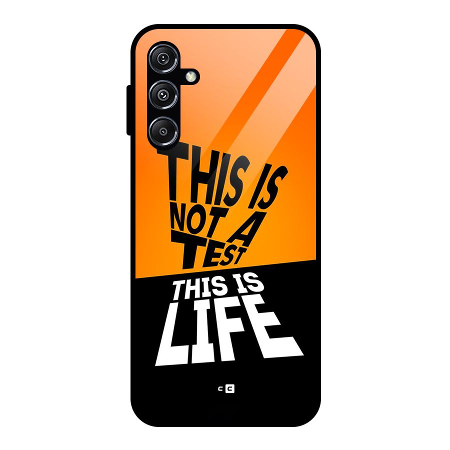 Test Life Glass Back Case for Galaxy M34 5G
