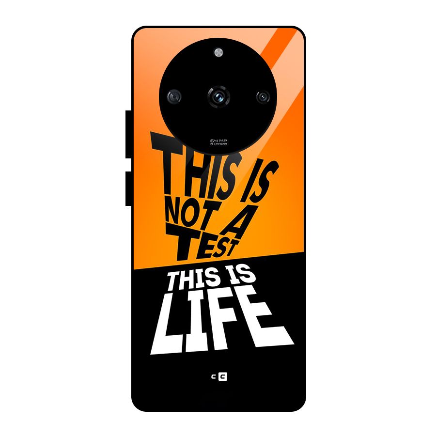 Test Life Glass Back Case for Realme Narzo 60 5G