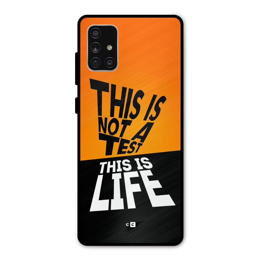 Test Life Metal Back Case for Galaxy A71