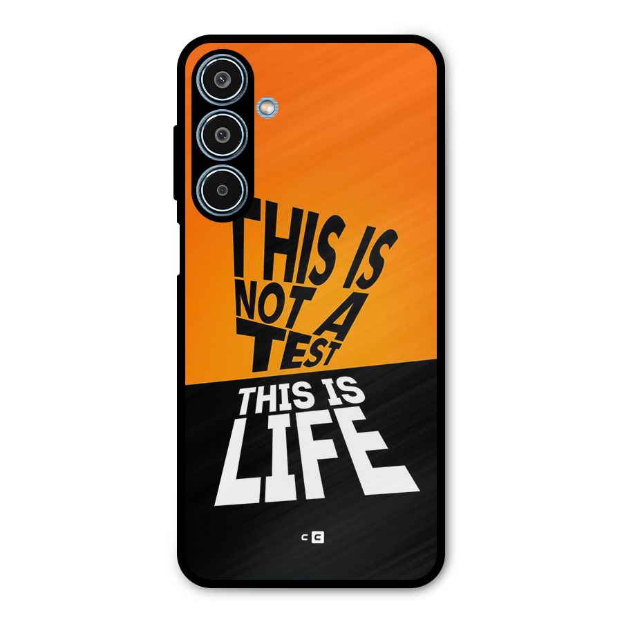 Test Life Metal Back Case for Galaxy M35