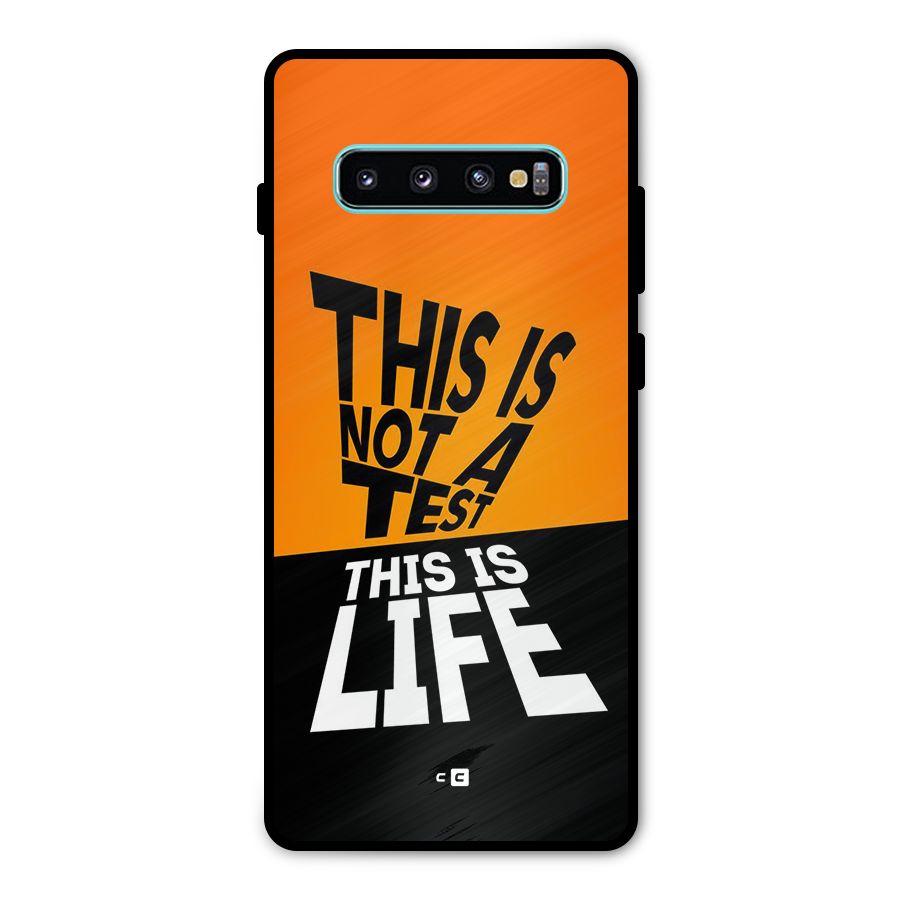 Test Life Metal Back Case for Galaxy S10 Plus