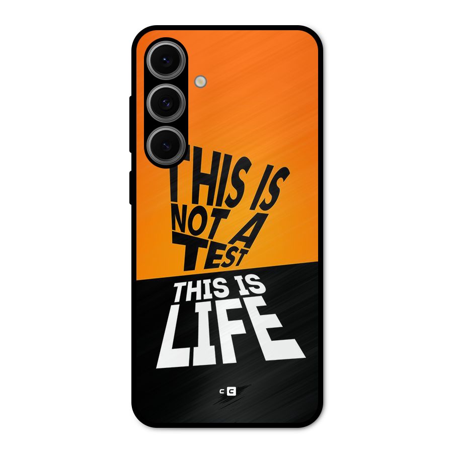 Test Life Metal Back Case for Galaxy S24 FE