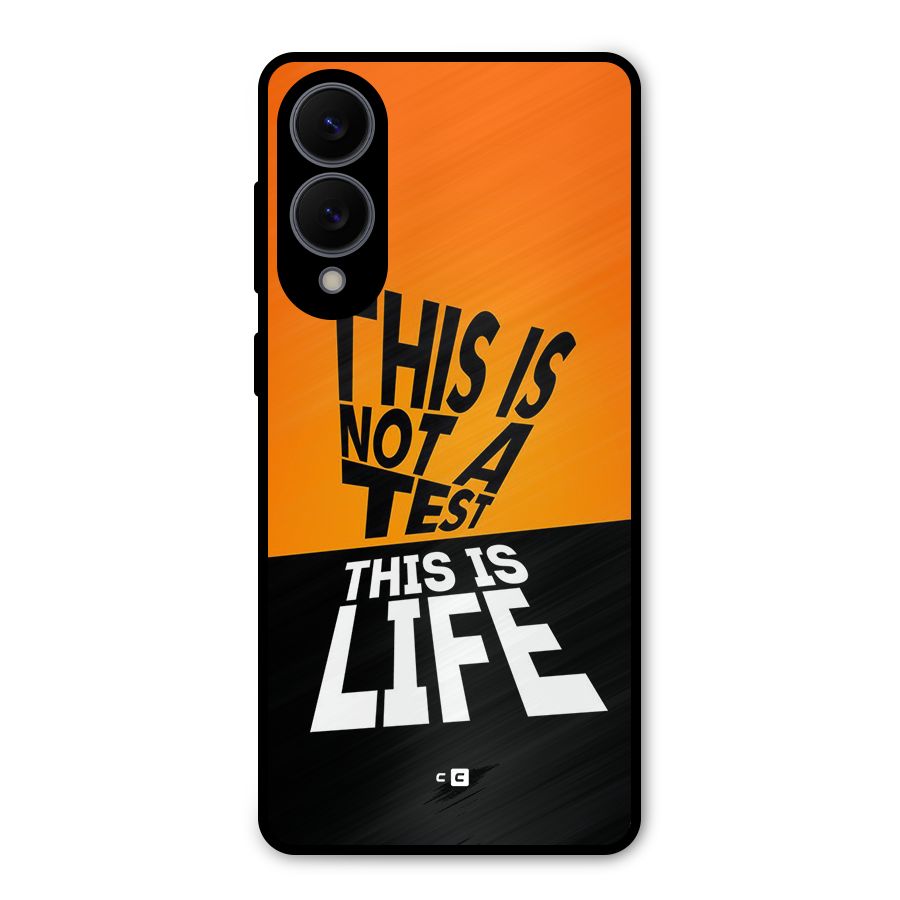 Test Life Metal Back Case for Galaxy S25 Edge