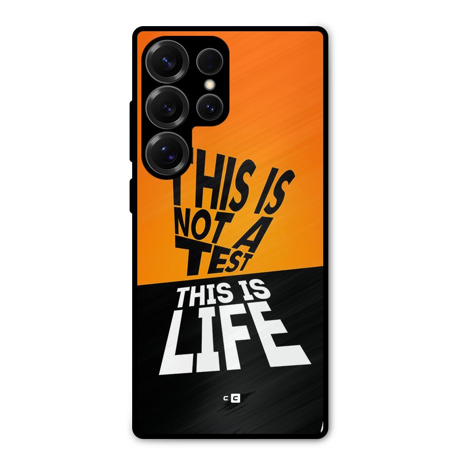 Test Life Metal Back Case for Galaxy S25 Ultra