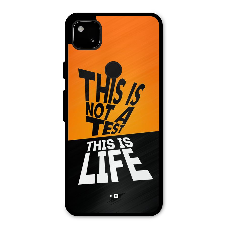 Test Life Metal Back Case for Google Pixel 4a