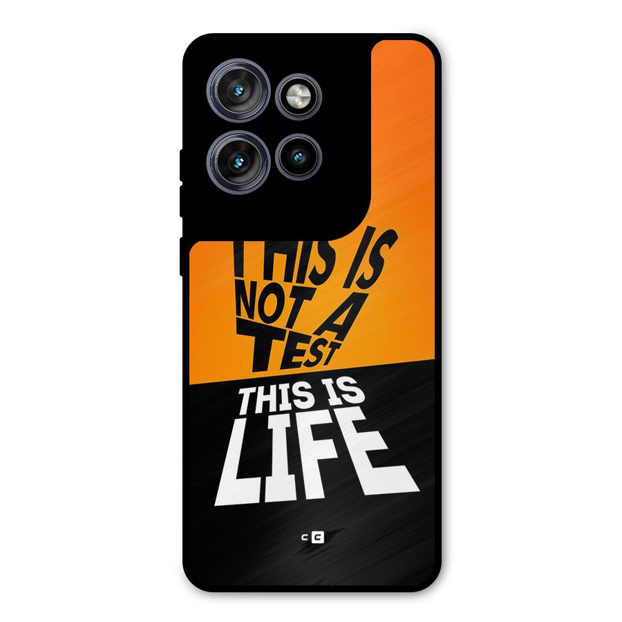 Test Life Metal Back Case for Motorola Edge 50 Neo