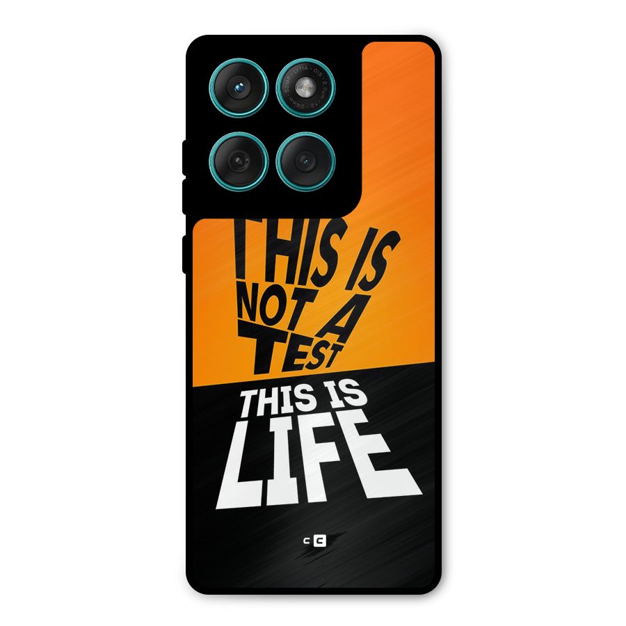 Test Life Metal Back Case for Motorola Edge 60 Fusion