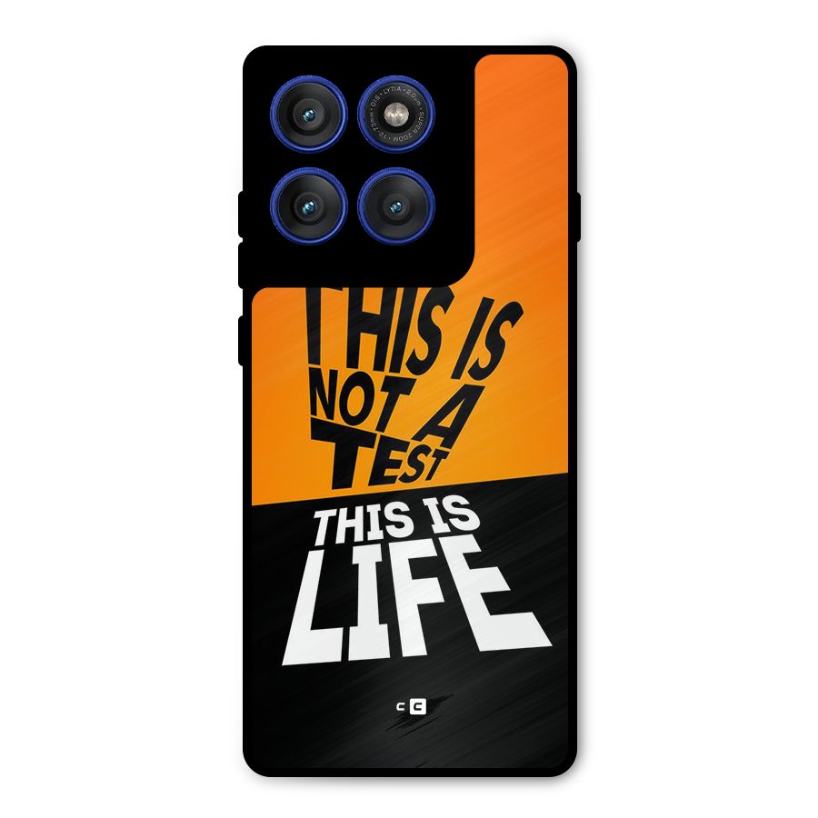 Test Life Metal Back Case for Motorola Edge 60 Pro